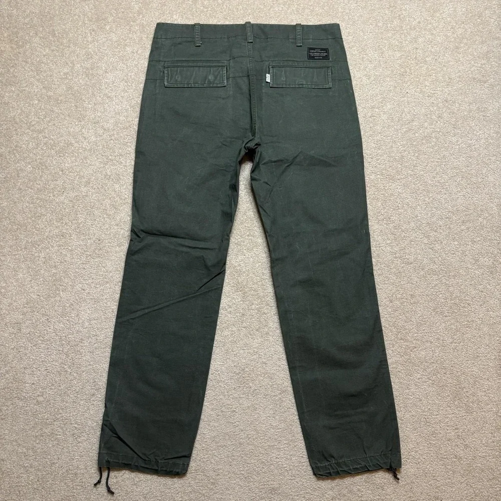 Levis Skateboarding Cordura Fatigue Pants Mens 33x30 Green Military OG 107 Style